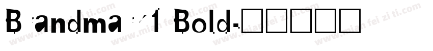 Brandmark1 Bold字体转换